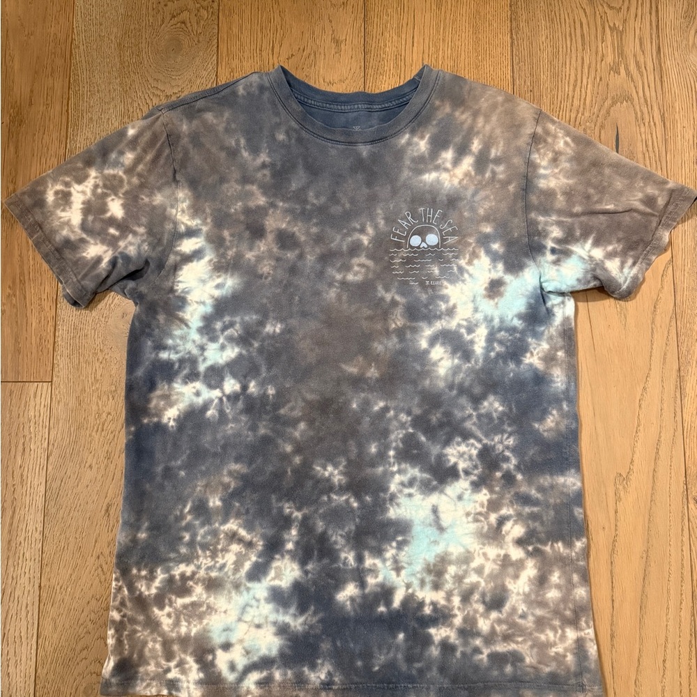 Roark Tie-Dye Short Sleeve Tee - Blue and White